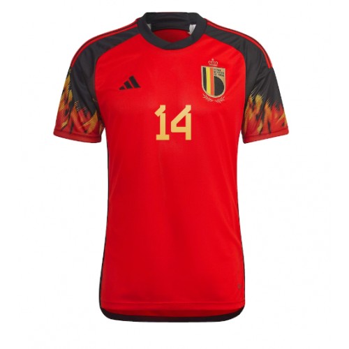 Maillot de foot Belgique Dries Mertens #14 Domicile Monde 2022 Manches Courte